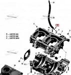 420853653 Хомут Масляной Системы Для Ski Doo