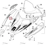 2718-655 Капот Черный Для Arctic Cat BEARCAT Z1 XT 2009 7999-794, 7800-250