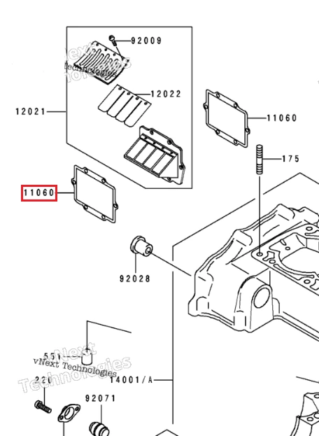 007-563 WSM Прокладка Впускного Клапана Для Kawasaki JET SKI 11060-3757