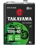 TAKAYAMA MOTOTEC 3000 Масло Моторное Полуинтетическое 4Т Четырехтактное SAE 10W-40 4 Литра