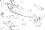 520001070 Брызговик Задний Черный Для BRP Lynx Xtrim 550
