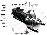 516004220 Наклейка Ski-Doo Для Левой Боковой Панели Для Ski Doo