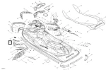291003817 Передняя боковая панель RH SEA DOO
