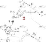 715010990 Рычаг Передний Верхний Правый Черный Для BRP Can Am Outlander G3 715010402