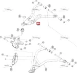 715010989 Рычаг Передний Верхний Левый Черный Для BRP Can Am OUTLANDER G3 715010401