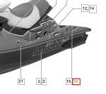 219902796 Наклейка правая RXP SEA DOO