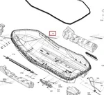 292002590 Корпус Нижний Черный Для BRP Sea Doo SPARK