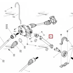 705403286 Карданный вал передний Can-Am BRP Defender Traxter