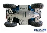 444.7401.4 RIVAL Комплект алюминиевой защиты днища Polaris Sportsman Touring 550, 850