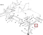 1823291-458 Рычаг Продольный Левый Для Polaris WIDETRAK LX 1824069-458