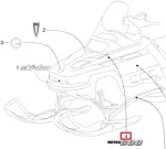 516003569 Наклейка Rotax 600 Для Ski Doo SKANDIC SUV 600