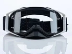 Кроссовые очки STARKS №120, черно-белые прозрачная линза