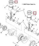 SM-09256-1R SPI Поршневые Кольца +0,25 мм Для Polaris 3090276, 3085709, 3086989