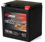 YIX30L RDRIVE eXtremal Gold Аккумулятор AGM 12В 30 А Для Ski Doo 515176151 Arctic Cat 0445-081 CF 31023000 Polaris 4140012, 4010630, YB30L-B YIX30L-BS