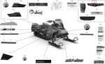 516009520 Наклейка Информационная Правая Для Ski Doo 2020