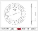 B5650-47 RK CHAINS Звезда 47 зубьев для цепи 525 для мотоцикла ведомая BMW JTR3, JTR347, JTR3.47, JTR3-47