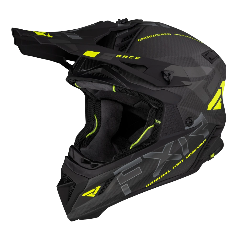 Шлем Карбоновый FXR Helium Carbon Hi Vis/Charcoal 220610-6508