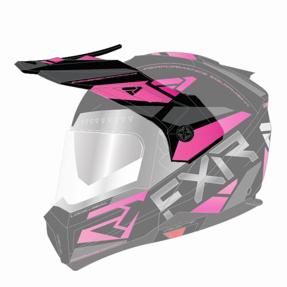Козырек FXR Maverick Modular Team Black/Charcoal/Fuchsia, One Size, 201744-1090-00