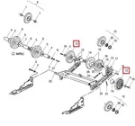 1594083-244 Ролик Задней Подвески Для Polaris Widetrak LX