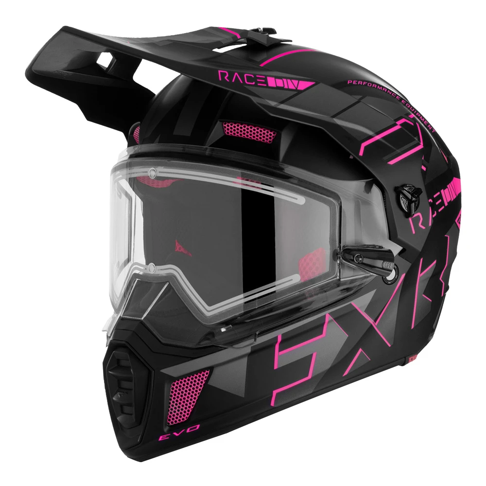 Шлем FXR Clutch X Evo с подогревом Electric Pink, 2XL, 230670-9400-19