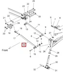 1822444-458 Рычаг Поперечный Нижний Для Polaris Widetrak LX