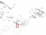 705203332 Поручень для пасажира  Can-Am Commander 1000R XT