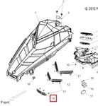 5255067 Вентиляционная Решетка Капота Передняя Для Polaris RMK