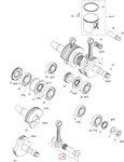 420888404 Шатун Коленвала Для Ski Doo 420684654, 420889104, 420889109