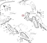 705017002 Подкрылок Передний Правый Для BRP Can Am OUTLANDER