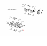 0451344 Вкладыш Коленвала Для Polaris BLUE