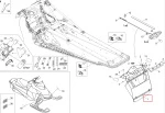 520000788 Брызговик Задний Черный Для BRP Lynx