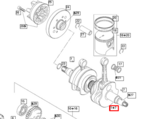 420887891 Коленчатый вал Sea-Doo 787 RFI 290887890, 420887890, 421000712