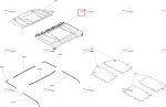 705800067 Крыша Пластиковая Задняя Черная Для BRP Can Am DEFENDER MAX