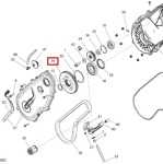 504152593 Звезда КПП 45 Зубьев Для Ski Doo