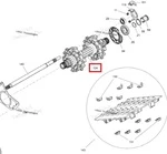 504154112 Вал Привода Гусеницы Для Ski Doo Summit 504153302