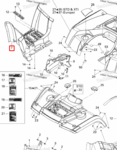 705002485 Подножка правая короткая CanAm Outlander G1