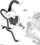 420641338 Болт Крышки Помпы Для Ski Doo Elite 1500 2004