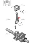 420917703 Шатун Коленвала Для Ski Doo 600, 900 ACE 420917709, 420917705, 420917706