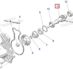 2207949 Вал Привода Помпы Для Polaris 650, 850