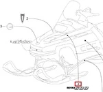 516003569 Наклейка Rotax 600 Для Ski Doo SKANDIC SUV 600