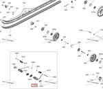 503193825 Пружина Скребка Охлаждения Левая Для Ski Doo SUMMIT