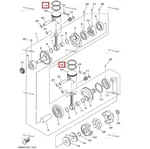 NW-40000R NAMURA Поршневые Кольца Стандартный Размер Для Yamaha 61X-11603-00-00, 61X-11603-01-00