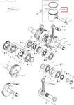 420888445 Поршень Для Ski Doo