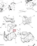 517305689 Боковая Панель Капота Красная Левая Для Ski Doo FREERIDE, SUMMIT