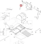 605355504 Пластина Стойки Спинки Сиденья Правая Для Ski Doo Skandic 605354796