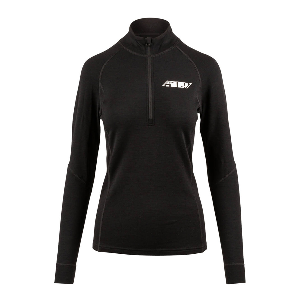 Термокофта 509 FZN Merino 1/4 Black, MD, F05000500-130-001