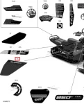 516010301 Наклейка Summit X Rotax Power Для Правой Боковой Панели Для Ski Doo SUMMIT 850 E-TEC Turbo X EXPERT 2021