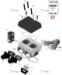 420889911 Полный Комплект Прокладок И Сальников Для Ski Doo Rotax 552F 420889910, 09-711277