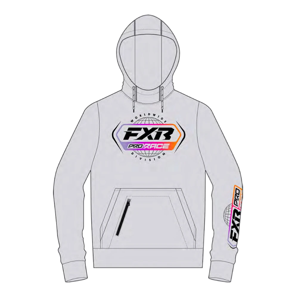 Толстовка FXR Race Division Tech Ice Grey/Supernova, M, 251121-0500-10