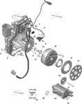 420686363 Статор Генератора Для BRP Can Am Maverick